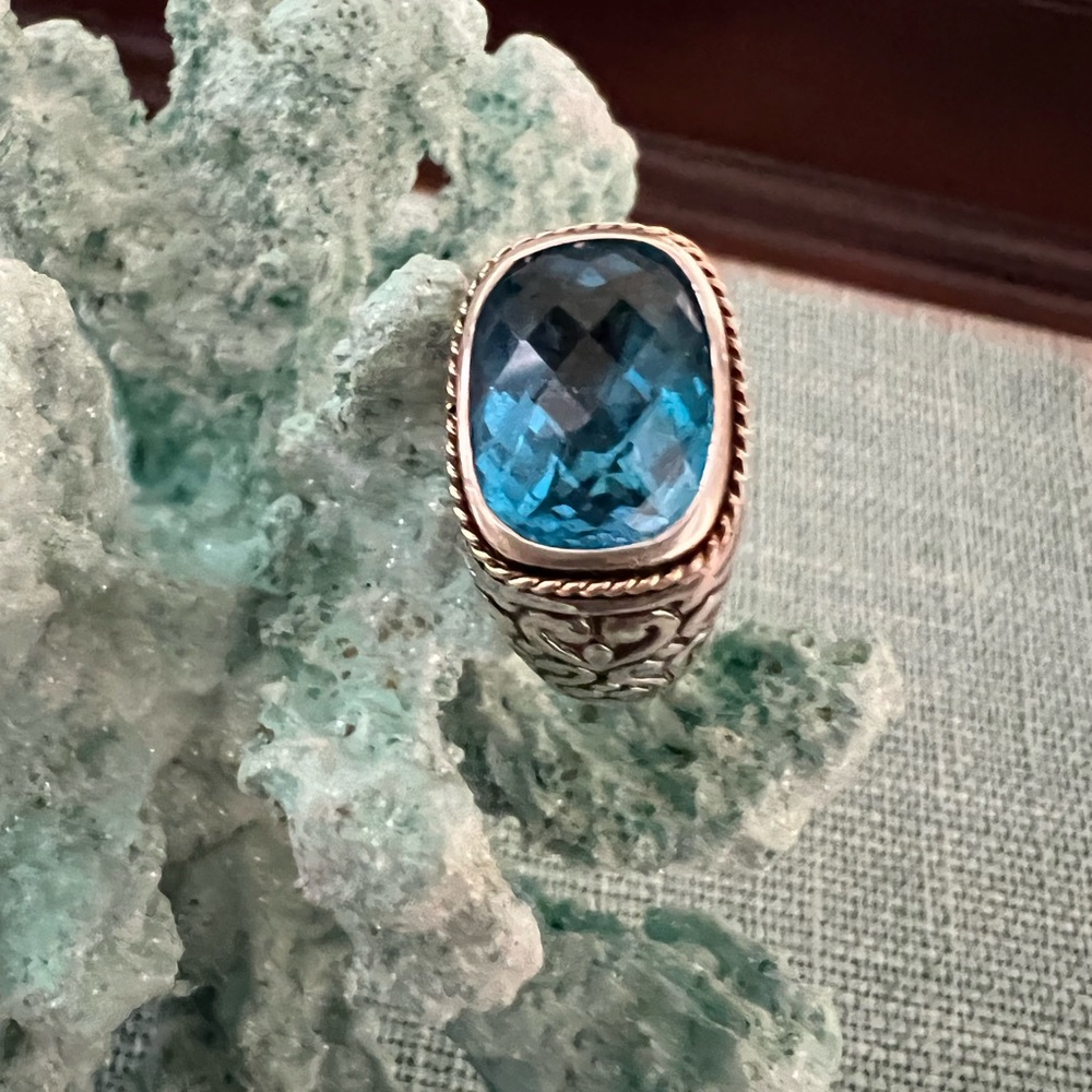 Effy London blue topaz ring 💍 - Picture 7 of 9